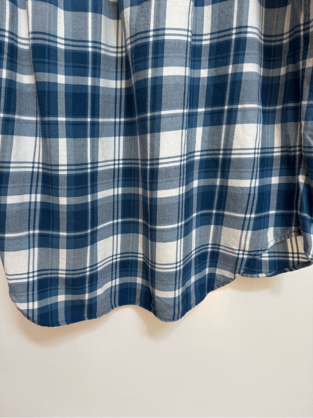 Polo Ralph Lauren Cotton Plaid Popover Blouse Top Women Small Country Western - Picture 10 of 14